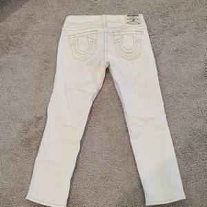 True Religion white Capri